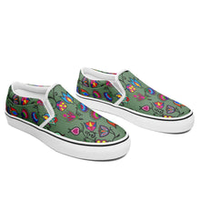 Load image into Gallery viewer, Indigenous Paisley Dark Sea Otoyimm Canvas Slip On Shoes otoyimm Herman 
