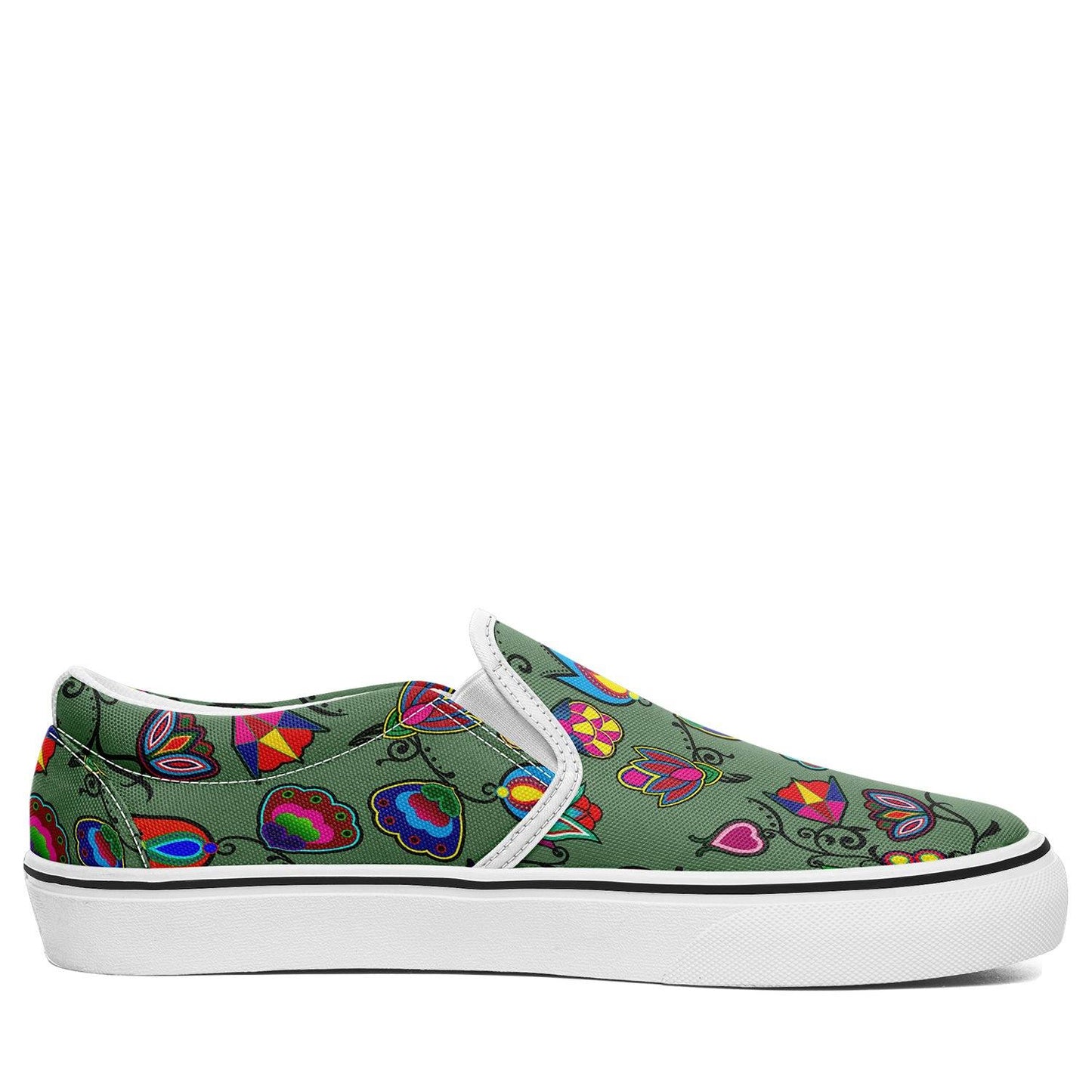 Indigenous Paisley Dark Sea Otoyimm Canvas Slip On Shoes otoyimm Herman 