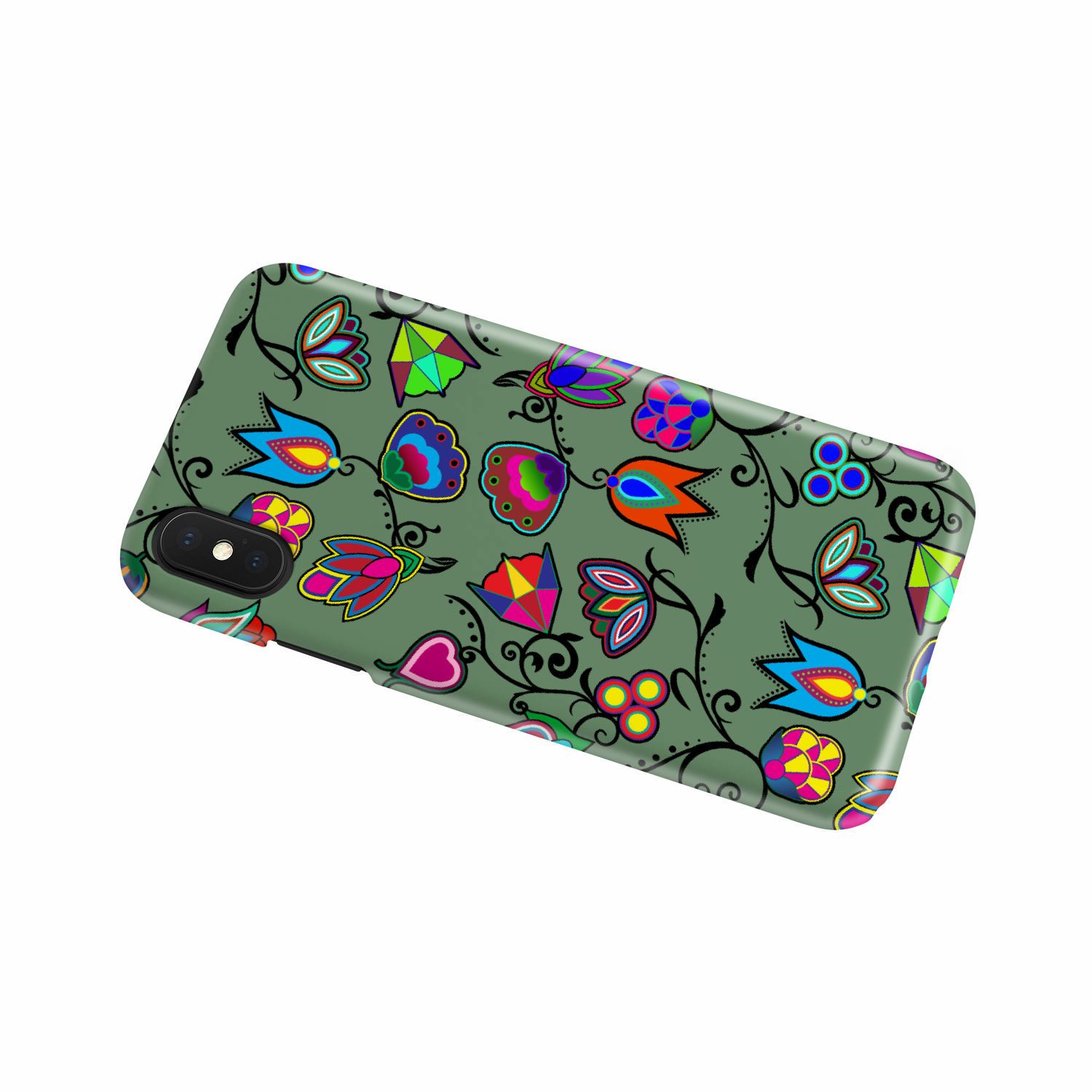 Indigenous Paisley Dark Sea Phone Case Phone Case wc-fulfillment 