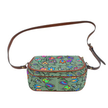 Load image into Gallery viewer, Indigenous Paisley - Dark Sea Saddle Bag/Large (Model 1649) Saddle Bag/Large e-joyer 
