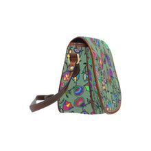 Load image into Gallery viewer, Indigenous Paisley - Dark Sea Saddle Bag/Large (Model 1649) Saddle Bag/Large e-joyer 
