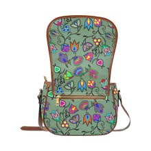 Load image into Gallery viewer, Indigenous Paisley - Dark Sea Saddle Bag/Large (Model 1649) Saddle Bag/Large e-joyer 
