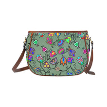 Load image into Gallery viewer, Indigenous Paisley - Dark Sea Saddle Bag/Large (Model 1649) Saddle Bag/Large e-joyer 
