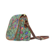 Load image into Gallery viewer, Indigenous Paisley - Dark Sea Saddle Bag/Large (Model 1649) Saddle Bag/Large e-joyer 
