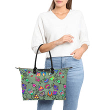 Load image into Gallery viewer, Indigenous Paisley Dark Sea Single-Shoulder Lady Handbag (Model 1714) bag e-joyer 
