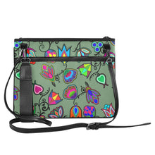 Load image into Gallery viewer, Indigenous Paisley - Dark Sea Slim Clutch Bag (Model 1668) Slim Clutch Bags (1668) e-joyer 
