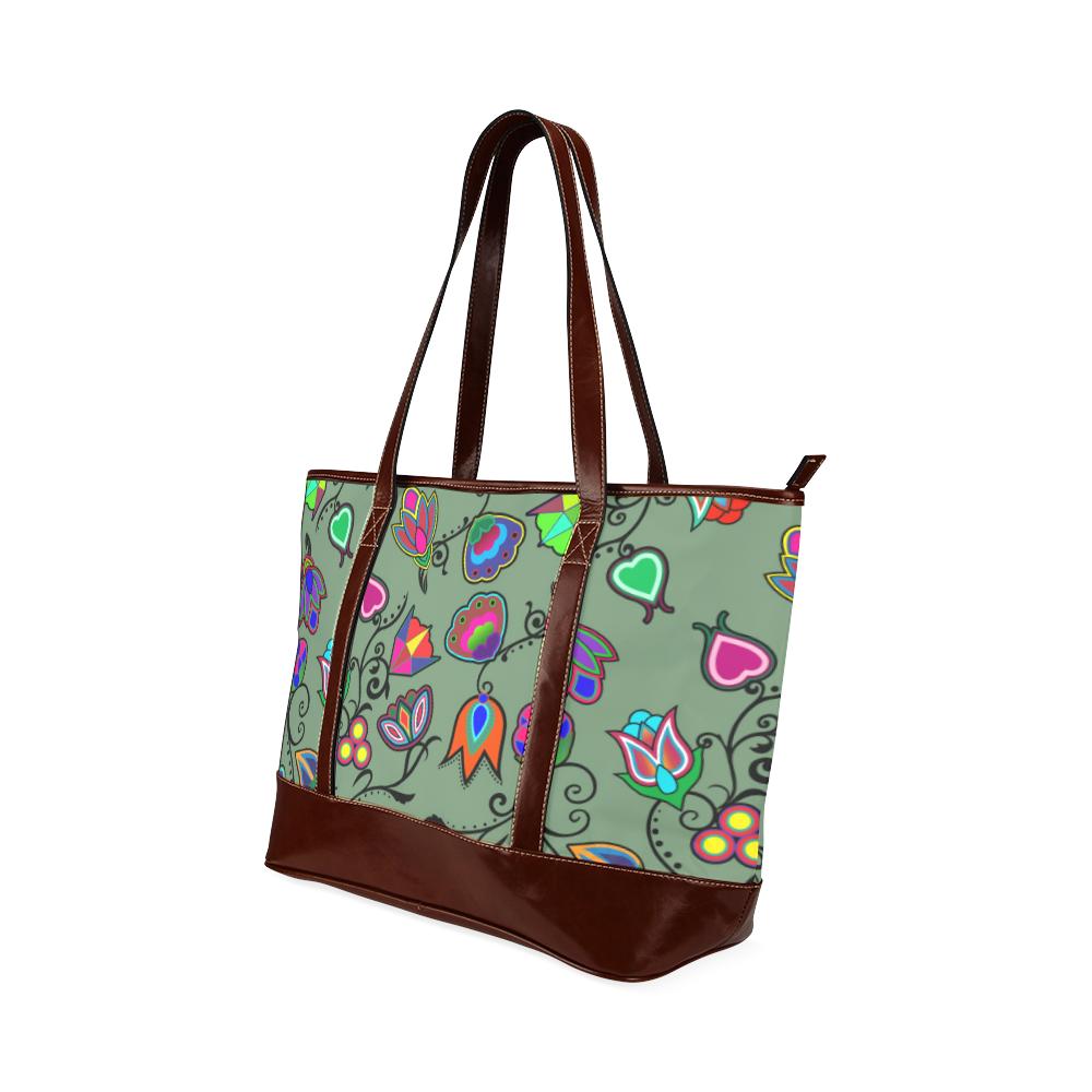 Indigenous Paisley - Dark Sea Tote Handbag (Model 1642) Tote Handbags (1642) e-joyer 