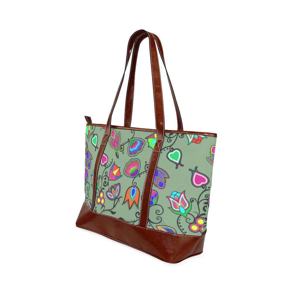 Indigenous Paisley - Dark Sea Tote Handbag (Model 1642) Tote Handbags (1642) e-joyer 