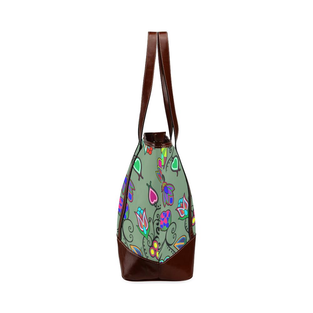 Indigenous Paisley - Dark Sea Tote Handbag (Model 1642) Tote Handbags (1642) e-joyer 