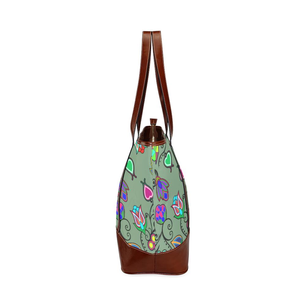 Indigenous Paisley - Dark Sea Tote Handbag (Model 1642) Tote Handbags (1642) e-joyer 