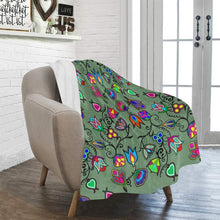 Load image into Gallery viewer, Indigenous Paisley Dark Sea Ultra-Soft Micro Fleece Blanket 40&quot;x50&quot; Ultra-Soft Blanket 40&#39;&#39;x50&#39;&#39; e-joyer 
