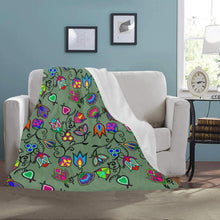 Load image into Gallery viewer, Indigenous Paisley - Dark Sea Ultra-Soft Micro Fleece Blanket 50&quot;x60&quot; Ultra-Soft Blanket 50&#39;&#39;x60&#39;&#39; e-joyer 
