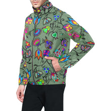 Load image into Gallery viewer, Indigenous Paisley - Dark Sea Unisex All Over Print Windbreaker (Model H23) All Over Print Windbreaker for Men (H23) e-joyer 
