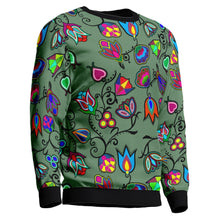 Load image into Gallery viewer, Indigenous Paisley Dark Sea Unisex Crewneck Long Sleeve Top 49 Dzine 
