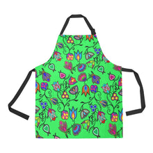 Load image into Gallery viewer, Indigenous Paisley Green All Over Print Apron All Over Print Apron e-joyer 
