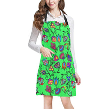 Load image into Gallery viewer, Indigenous Paisley Green All Over Print Apron All Over Print Apron e-joyer 
