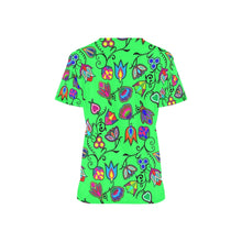 Load image into Gallery viewer, Indigenous Paisley Green All Over Print Scrub Top Scrub Top e-joyer 
