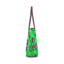 Load image into Gallery viewer, Indigenous Paisley - Green Clover Canvas Tote Bag (Model 1661) Clover Canvas Tote Bag (1661) e-joyer 
