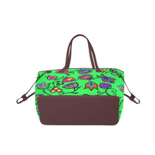 Load image into Gallery viewer, Indigenous Paisley - Green Clover Canvas Tote Bag (Model 1661) Clover Canvas Tote Bag (1661) e-joyer 
