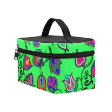 Load image into Gallery viewer, Indigenous Paisley Green Cosmetic Bag/Large (Model 1658) Cosmetic Bag e-joyer 
