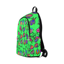 Load image into Gallery viewer, Indigenous Paisley Green Fabric Backpack for Adult (Model 1659) Casual Backpack for Adult (1659) e-joyer 
