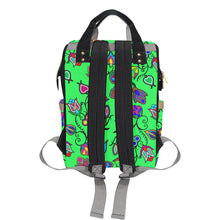 Load image into Gallery viewer, Indigenous Paisley - Green Multi-Function Diaper Backpack (Model 1688) Diaper Backpack (1688) e-joyer 
