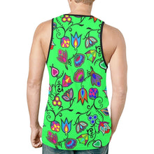 Load image into Gallery viewer, Indigenous Paisley Green New All Over Print Tank Top for Men (Model T46) New All Over Print Tank Top for Men (T46) e-joyer 
