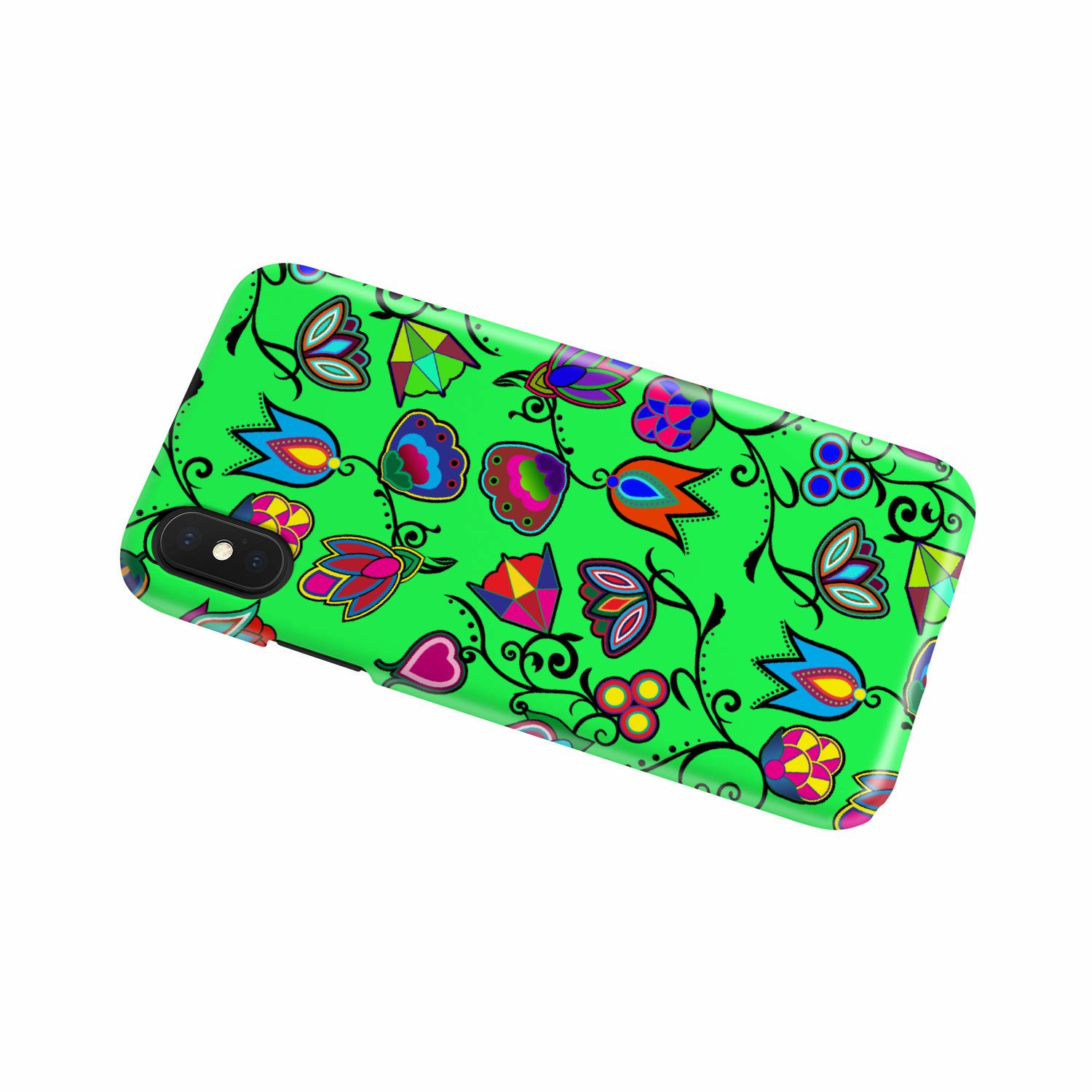 Indigenous Paisley Green Phone Case Phone Case wc-fulfillment 