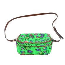 Load image into Gallery viewer, Indigenous Paisley - Green Saddle Bag/Large (Model 1649) Saddle Bag/Large e-joyer 
