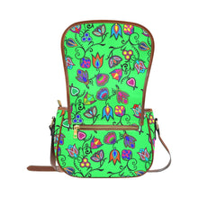 Load image into Gallery viewer, Indigenous Paisley - Green Saddle Bag/Large (Model 1649) Saddle Bag/Large e-joyer 
