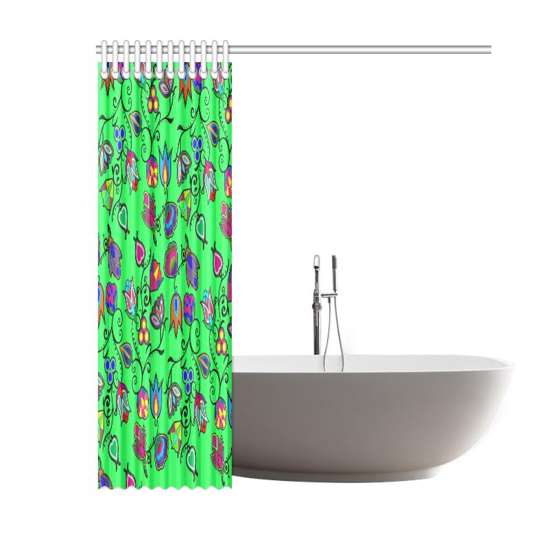 Indigenous Paisley - Green Shower Curtain 60"x72" Shower Curtain 60"x72" e-joyer 