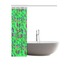 Load image into Gallery viewer, Indigenous Paisley - Green Shower Curtain 60&quot;x72&quot; Shower Curtain 60&quot;x72&quot; e-joyer 
