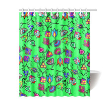 Load image into Gallery viewer, Indigenous Paisley - Green Shower Curtain 60&quot;x72&quot; Shower Curtain 60&quot;x72&quot; e-joyer 
