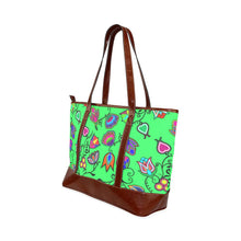 Load image into Gallery viewer, Indigenous Paisley - Green Tote Handbag (Model 1642) Tote Handbags (1642) e-joyer 
