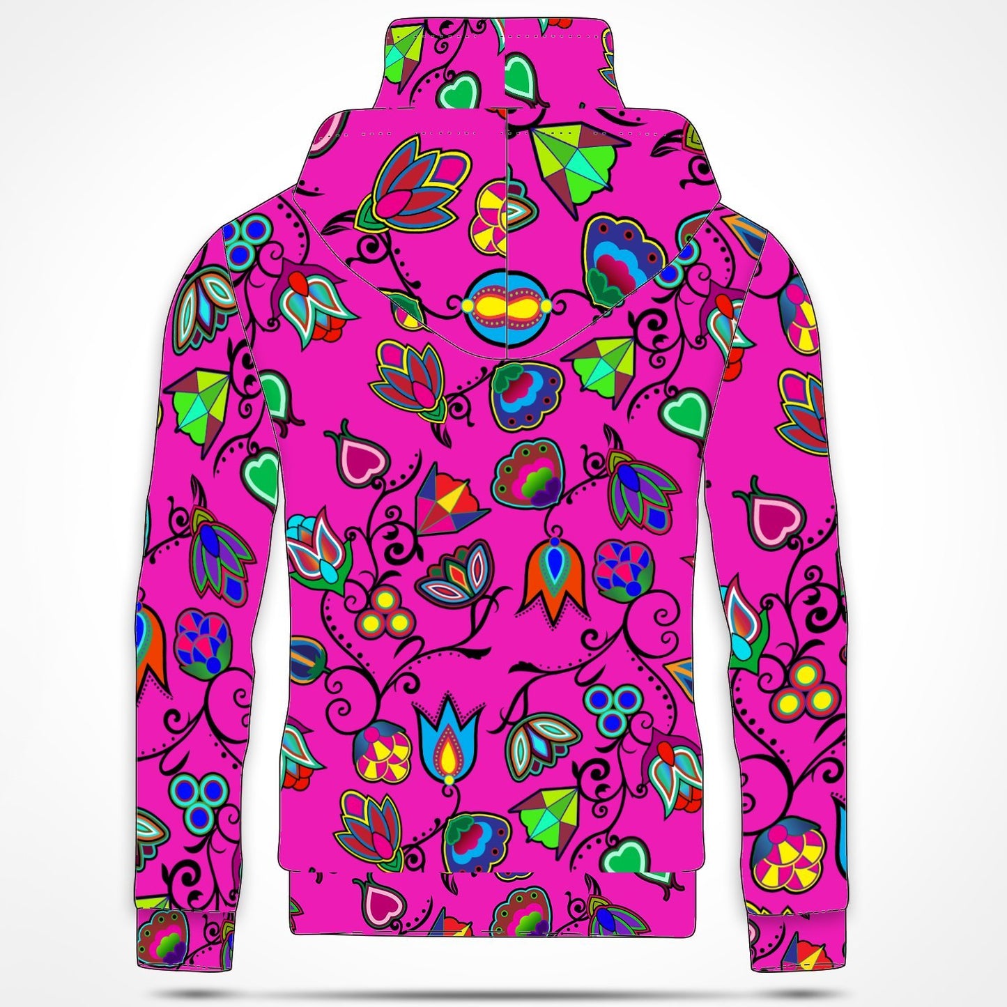 Indigenous Paisley Hoodie with Face Cover 49 Dzine 