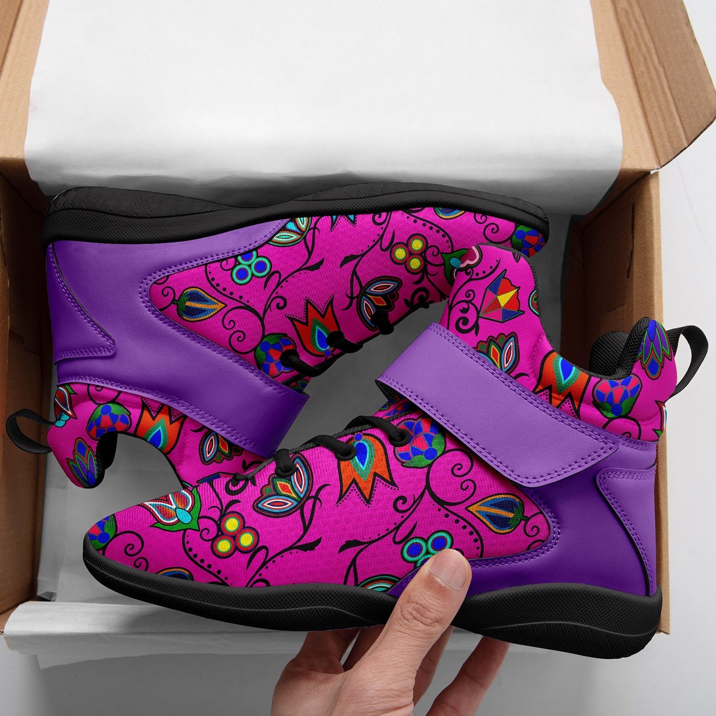 Indigenous Paisley Ipottaa Basketball / Sport High Top Shoes 49 Dzine 