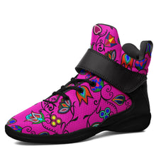 Load image into Gallery viewer, Indigenous Paisley Ipottaa Basketball / Sport High Top Shoes 49 Dzine US Women 4.5 / US Youth 3.5 / EUR 35 Black Sole with Black Strap 
