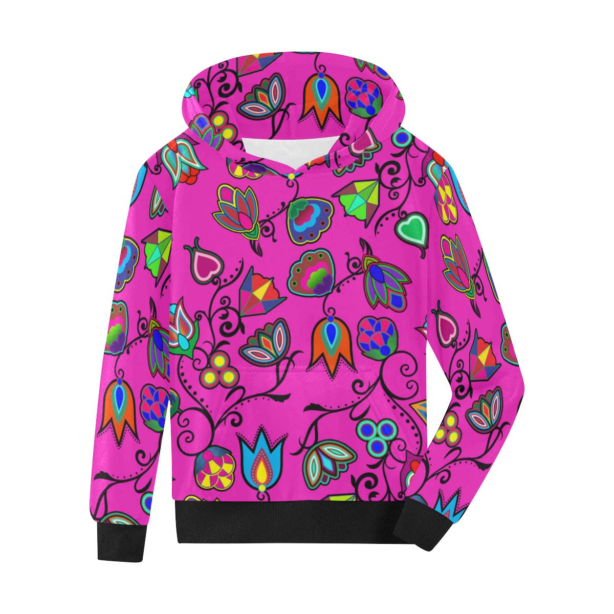 Indigenous Paisley Kids' All Over Print Hoodie (Model H38) Kids' AOP Hoodie (H38) e-joyer 