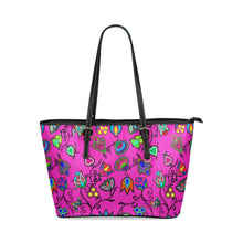 Load image into Gallery viewer, Indigenous Paisley Leather Tote Bag/Large (Model 1640) Leather Tote Bag (1640) e-joyer 
