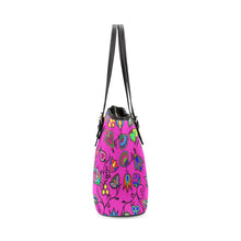 Load image into Gallery viewer, Indigenous Paisley Leather Tote Bag/Large (Model 1640) Leather Tote Bag (1640) e-joyer 
