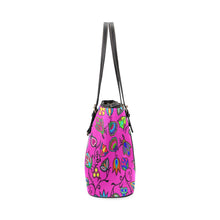 Load image into Gallery viewer, Indigenous Paisley Leather Tote Bag/Large (Model 1640) Leather Tote Bag (1640) e-joyer 
