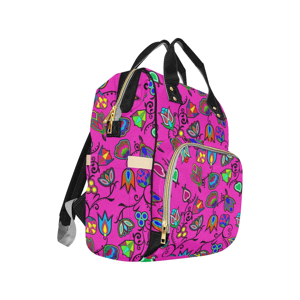 Indigenous Paisley Multi-Function Diaper Backpack (Model 1688) Diaper Backpack (1688) e-joyer 