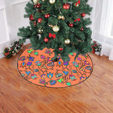 Load image into Gallery viewer, Indigenous Paisley - Sierra Christmas Tree Skirt 47&quot; x 47&quot; Christmas Tree Skirt e-joyer 
