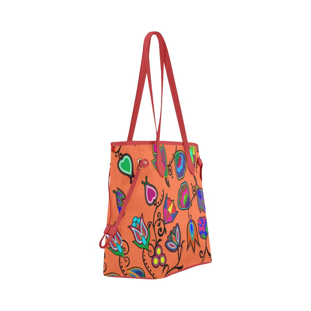 Indigenous Paisley - Sierra Clover Canvas Tote Bag (Model 1661) Clover Canvas Tote Bag (1661) e-joyer 