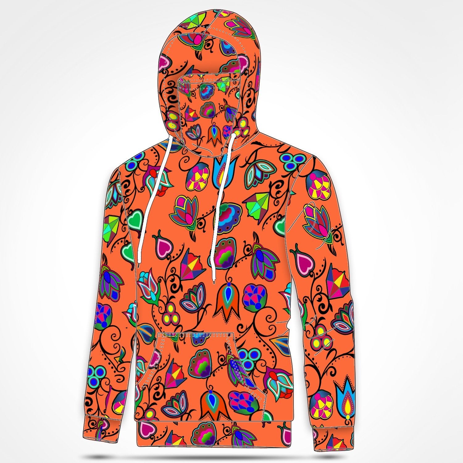 Indigenous Paisley Sierra Hoodie with Face Cover 49 Dzine 