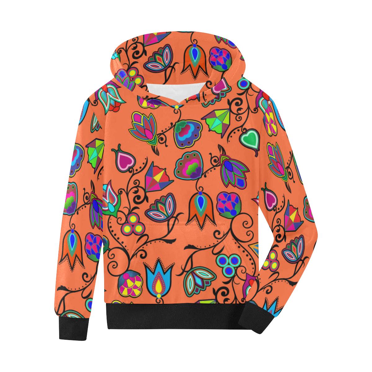 Indigenous Paisley Sierra Kids' All Over Print Hoodie (Model H38) Kids' AOP Hoodie (H38) e-joyer 