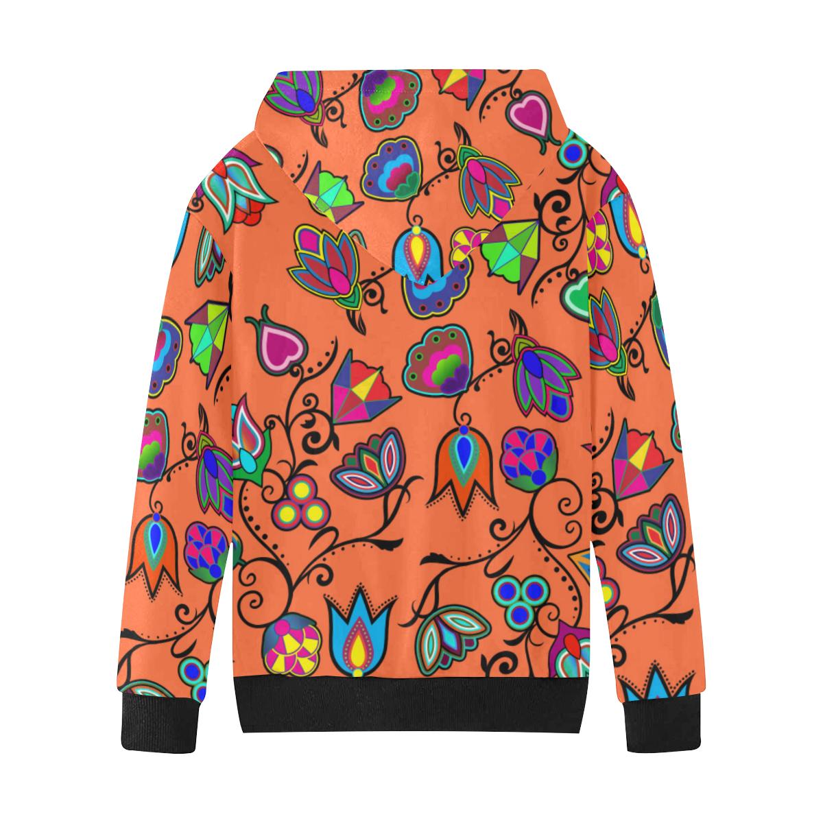 Indigenous Paisley Sierra Kids' All Over Print Hoodie (Model H38) Kids' AOP Hoodie (H38) e-joyer 