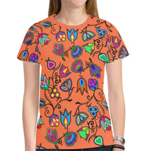 Load image into Gallery viewer, Indigenous Paisley - Sierra New All Over Print T-shirt for Women (Model T45) New All Over Print T-shirt for Women (T45) e-joyer 
