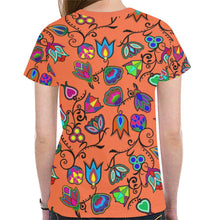 Load image into Gallery viewer, Indigenous Paisley - Sierra New All Over Print T-shirt for Women (Model T45) New All Over Print T-shirt for Women (T45) e-joyer 
