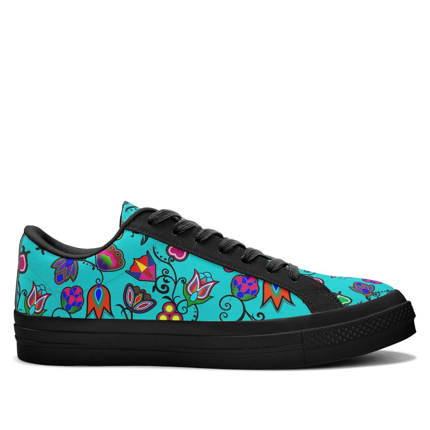 Indigenous Paisley Sky Aapisi Low Top Canvas Shoes Black Sole 49 Dzine 